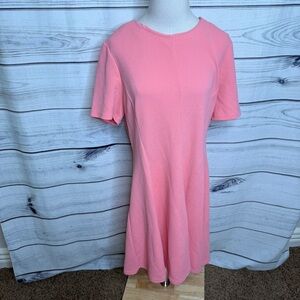Hutch Pink Textured Dress, short sleeves